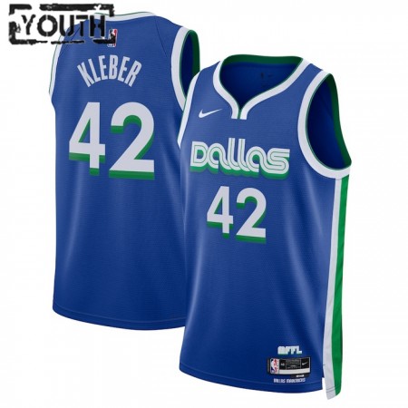 Dres Dallas Mavericks Maximilian Kleber 42 Nike 2022-23 City Edition Plava Swingman - Dječji